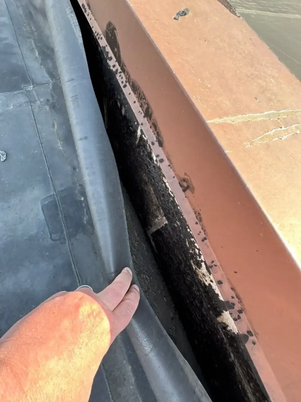Commercial roof inspection documented in Greentown